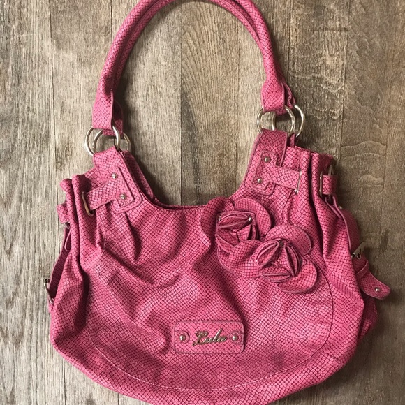 Lula Pink Floral Handbag - Picture 2 of 5